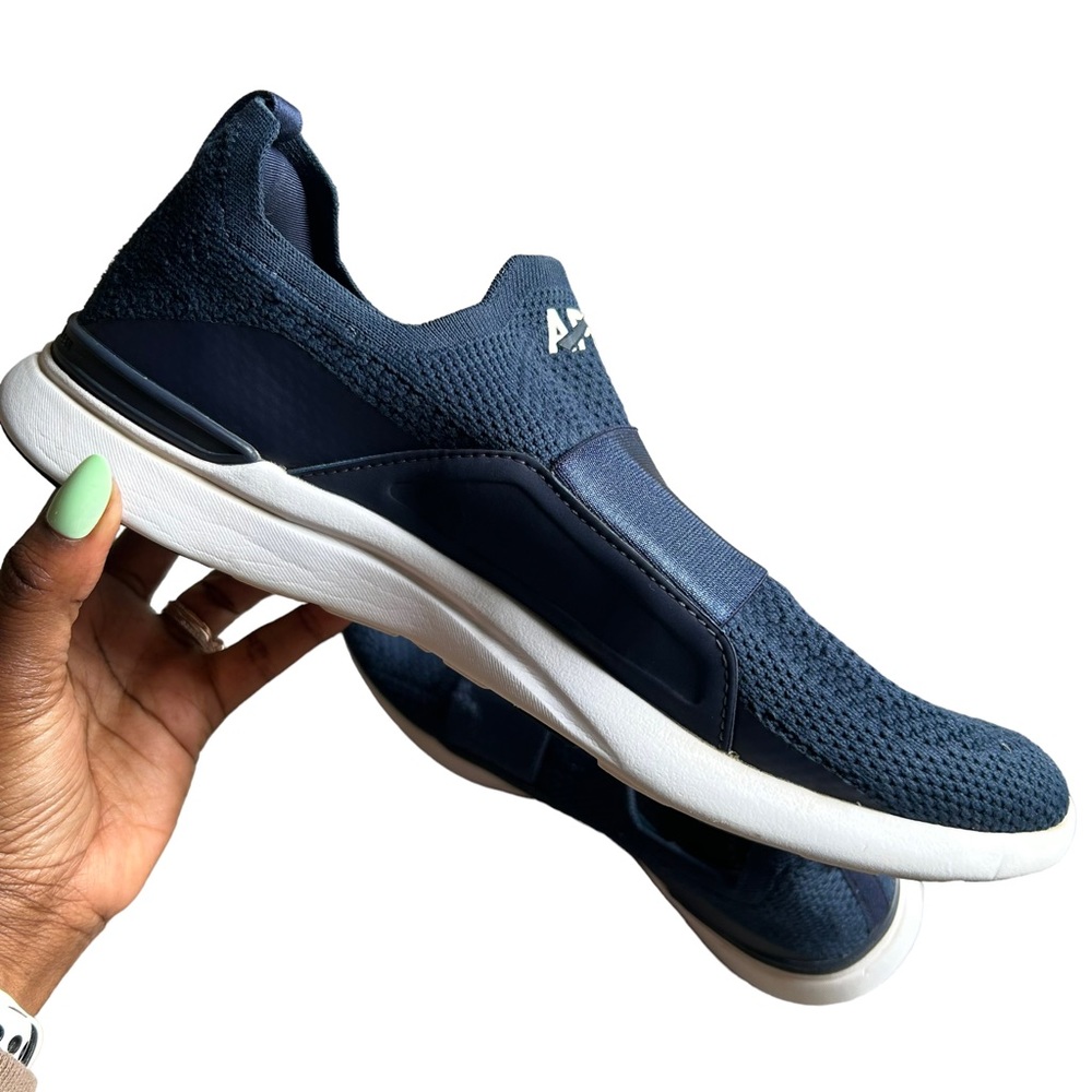 APL Women's Navy Slip-On Knit Sneakers - Picture 11 of 16